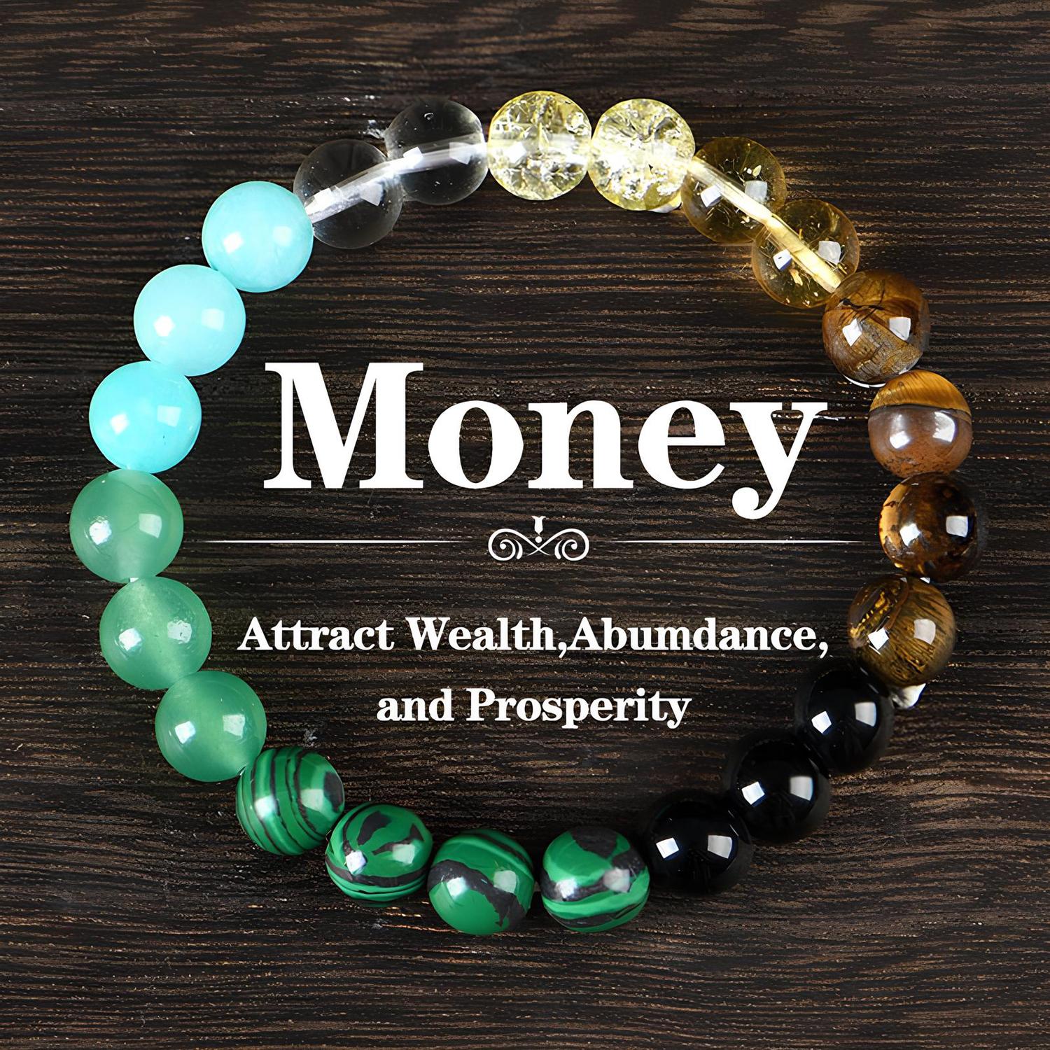 4 Pcs Bohemian Colorblock Beaded Bracelet Set – Citrine, Tiger Eye, Malachite & Crystal | Elegant Fashion Jewelry for Banquet, Party, Daily Wear & Lucky Attraction Gifts for Her