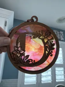 Monogram Letter D Suncatcher for Sunny Window Monogram Letter D Suncatcher for Sunny Window