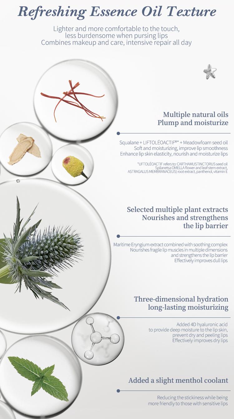 Flower Knows Shell's Jewel Collection Nourishing Lip Glaze, Hydrating & Moisturizing, Transfer-Proof, Lip Treatment, Waterproof, Long-Lasting, Lip Stain Lipgloss Lipstick Makeup Cosmetic, Summer Beauty Gift