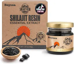 [Copy of] [Copy of] Boysea Shilajit Resin | 600 mg 80+ Servings| 85+ Trace Minerals & 75%+ Fulvic Acid for Focus & Energy| Zero Sugar| Gold Grade Pure Shilajit for Men & Women - 1.76 Oz