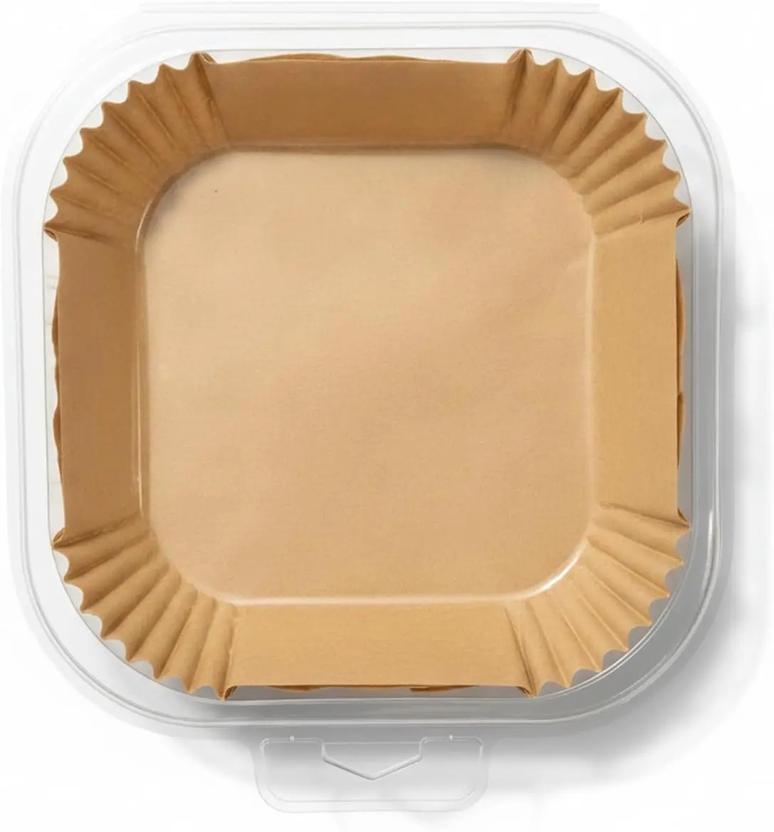 Silicone-Coated Parchment Paper Square Air Fryer Liners for Square Baskets, Disposable Cooking Sheets (50-100 Count) .gift.