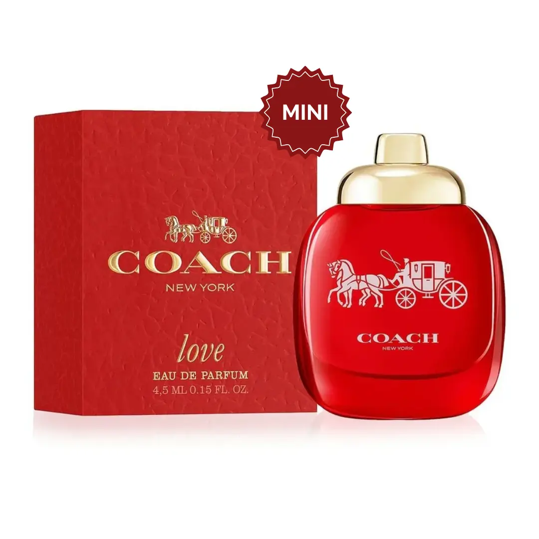 Women's Coach Love Eau de Parfum Mini, 4.5ml Floral Fruity Designer EDP Splash, Travel Size, Gifts for Women, Women's Perfume