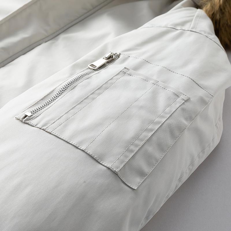 Winter Outdoor Parka Coat Fashionable Casual Warm Jacket with Fur Collar Polyester Fiber Filling for Men coat  Long Sleeve Stylish Menswear Soft Fleece Lining