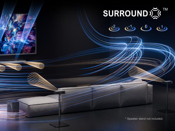 ULTIMEA Nova S80 5.1.2ch 360° Dolby Atmos Home Theater: Soundbar & Subwoofer with BassMX, 3D Surround Sound for Home, Parties & Gaming. Supports 4K HDR, HDMI eARC, Bluetooth & Smartphone Connectivity.