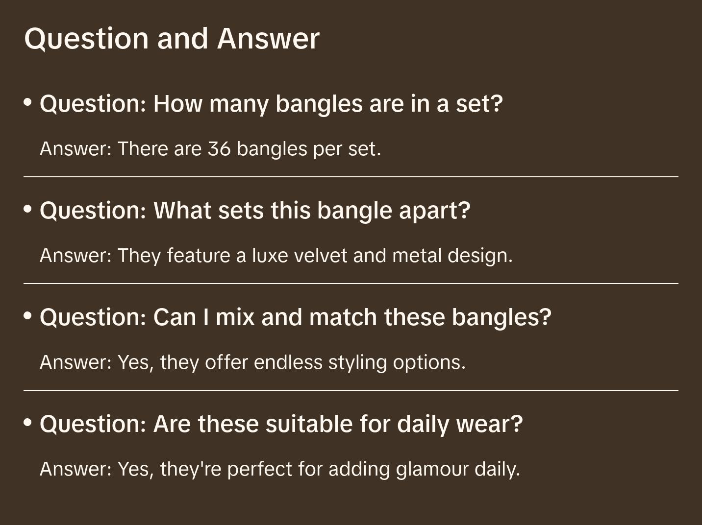 Sparkly Velvet Metal Bangles- 3 Color Combo Sets