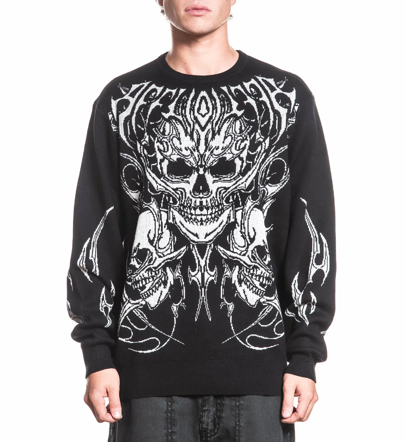 Affliction Men's Long Sleeve Sweater Primitive Theory