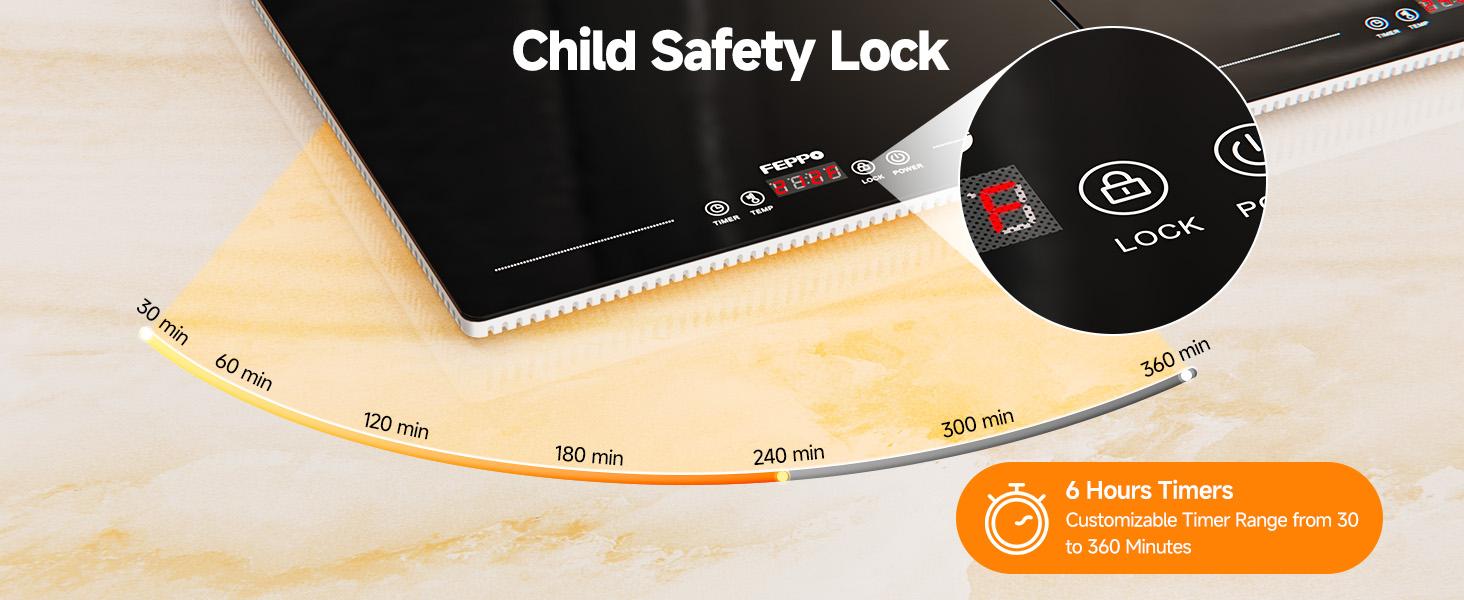 FEPPO 2026 Electric Warming Tray (Extra Long 47”x15”) with Independent Temp & Timer Control, Food Warmers for Parties Buffet with 10 Temp Settings and Timer for Parties Buffet, Gatherings