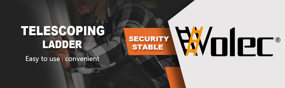 20.3FT Telescoping Ladder A Frame, Portable Extension Folding Ladder, Multi-Purpose Compact Telescopic Ladder for Outdoor Work, 330lbs Max Capacity