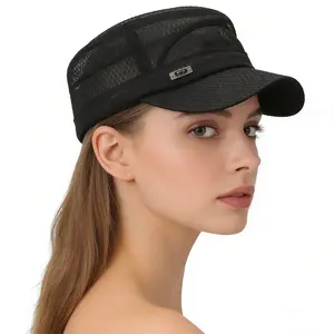 Flat cap men's casual breathable sunshade summer outdoor sun protection hat for women