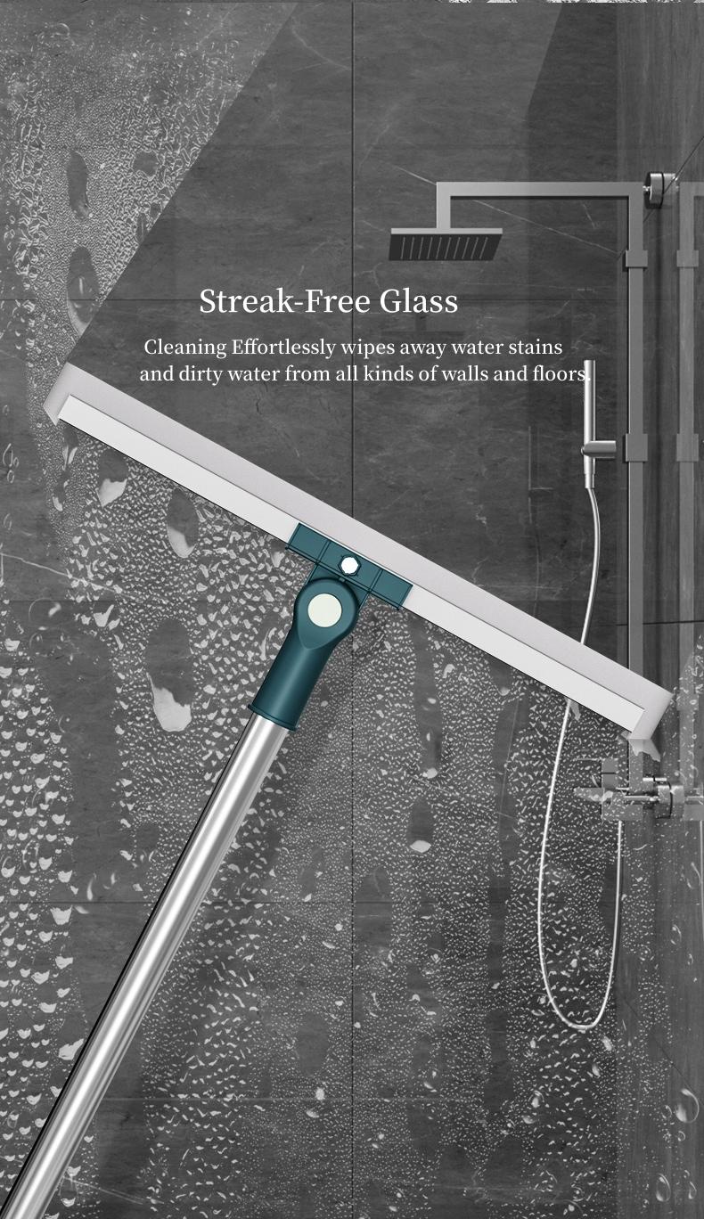 Magic Mop | 3-Piece Kit All Surface Sweeper and Squeegee for Wet and Dry Cleaning Dust, Dirt, Liquids, Pet Hair, Tile, Hardwood Floors