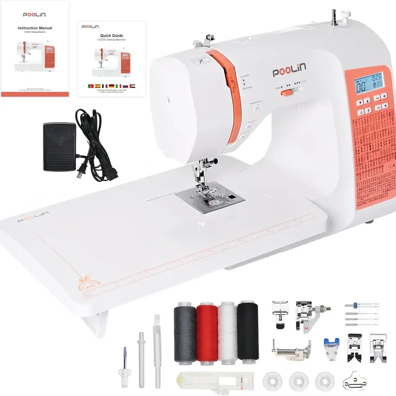 PooLin EOC02 Multi-Function Sewing Machine: More patterns and more sophisticated decorative stitches