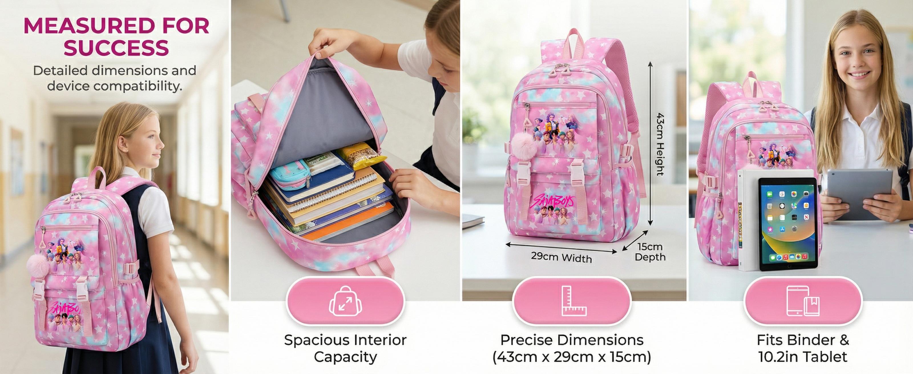 [Valentine's Day] A solid-color women's backpack with a star-shaped zipper closure.Stylish and versatile, perfect for casual wear, suitable for school, campus life, commuting to work, travel, and other occasions.