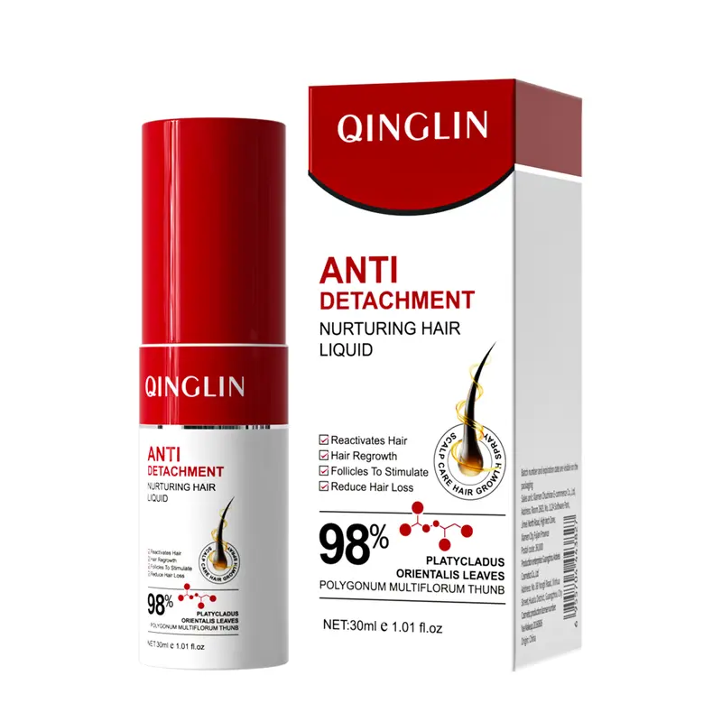 QINGLIN Hair Growth Serum - Anti Hair Loss Treatment, Scalp Nourishing Essence, Strengthens Roots & Promotes Thicker Hair (US Stock)