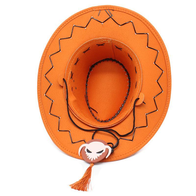 One Piece Portgas D Ace Cowboy Hat Fashion Sunshade Cap Unisex Outdoor Casual Versatile Anime Fan Daily Wear Hat