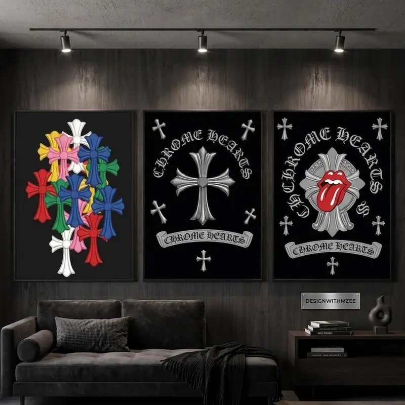 Chrome hearts wall art - TikTok Shop