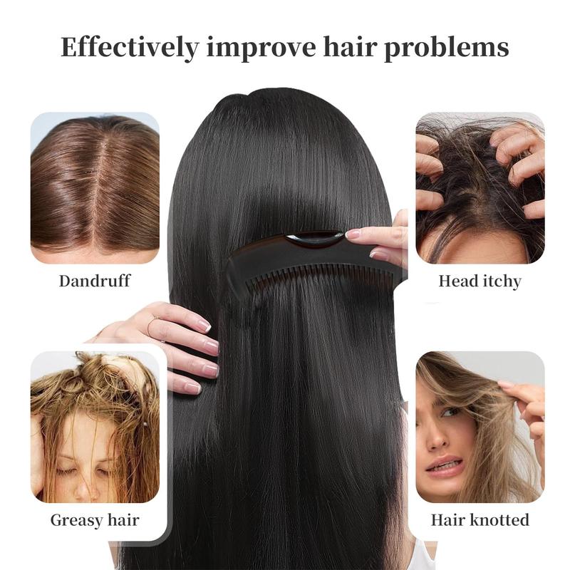 Dandruff Removal Comb with Hollow Teeth Design for Oily & Normal Hair Relieves Itchy Scalp Gentle Scalp Massage for Healthy Hair Growth Unisex Scalp Massager Comb Anti-Static Ergonomic