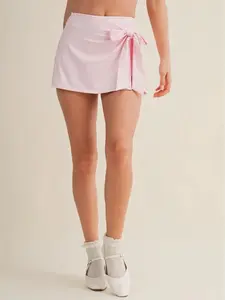 Wrap Tie Pink Skort Wrap Tie Pink Skort