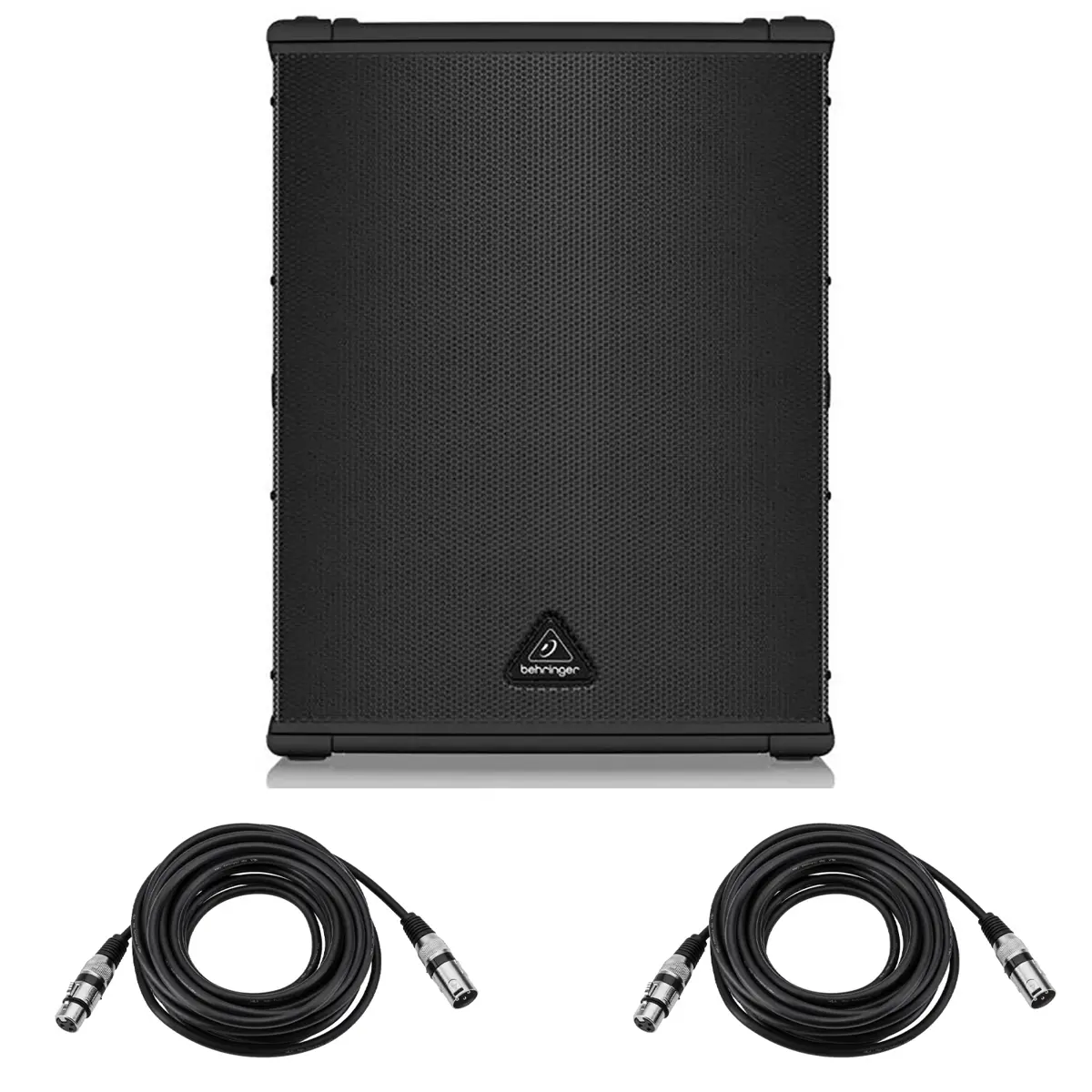 Behringer Eurolive B1500XP Active 3000W Subwoofer with 2x 25' XLR Mic Cable