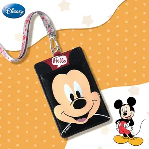 Mickey Officially Licensed Character Card Holder ID Badge Holder Lanyards With Card Case Card Wallet Style Work Badge Holder For Office 1Pc Disney