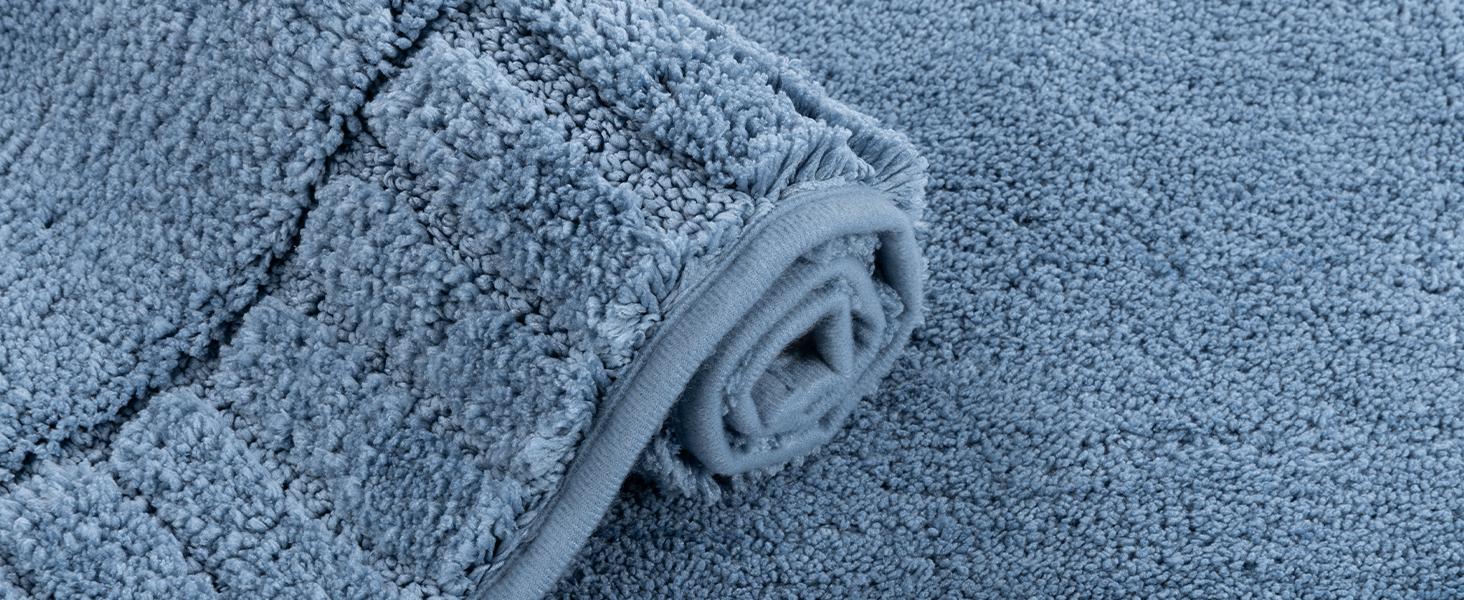 [SpringGlowUp] HEBE Bathroom Rugs Sets 3 Piece Bathroom Shower Rugs with U-Shaped Contour Toilet Mat Absorbent Microfiber Plush Bath Mats Non Slip Bath Rugs Machine Washable Shaggy Bath Mat Set