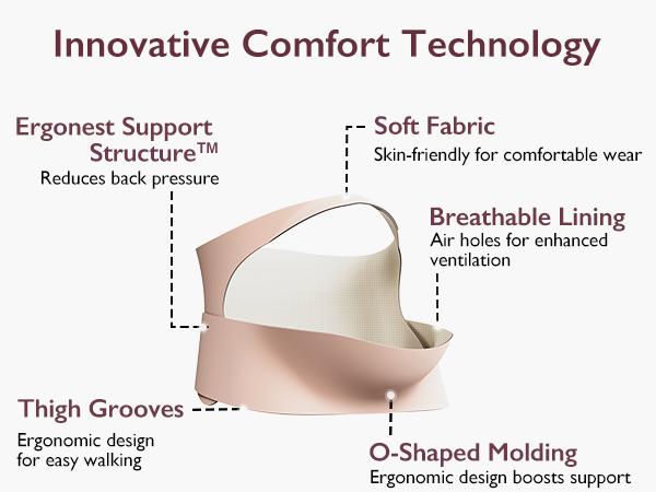 Momcozy Pregnancy Belly Band YB001 & YB002, CozySupport Ergonest Maternity Belly Band, Invisible Pregnancy Belt for Back, Abdomen, Waist,A