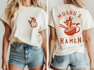 Two sided DisneyWorld Mushu's House Of Ramen Shirt, Retro Mulan Mushu Dragon Shirt, DisneyWorld Vacation Tee