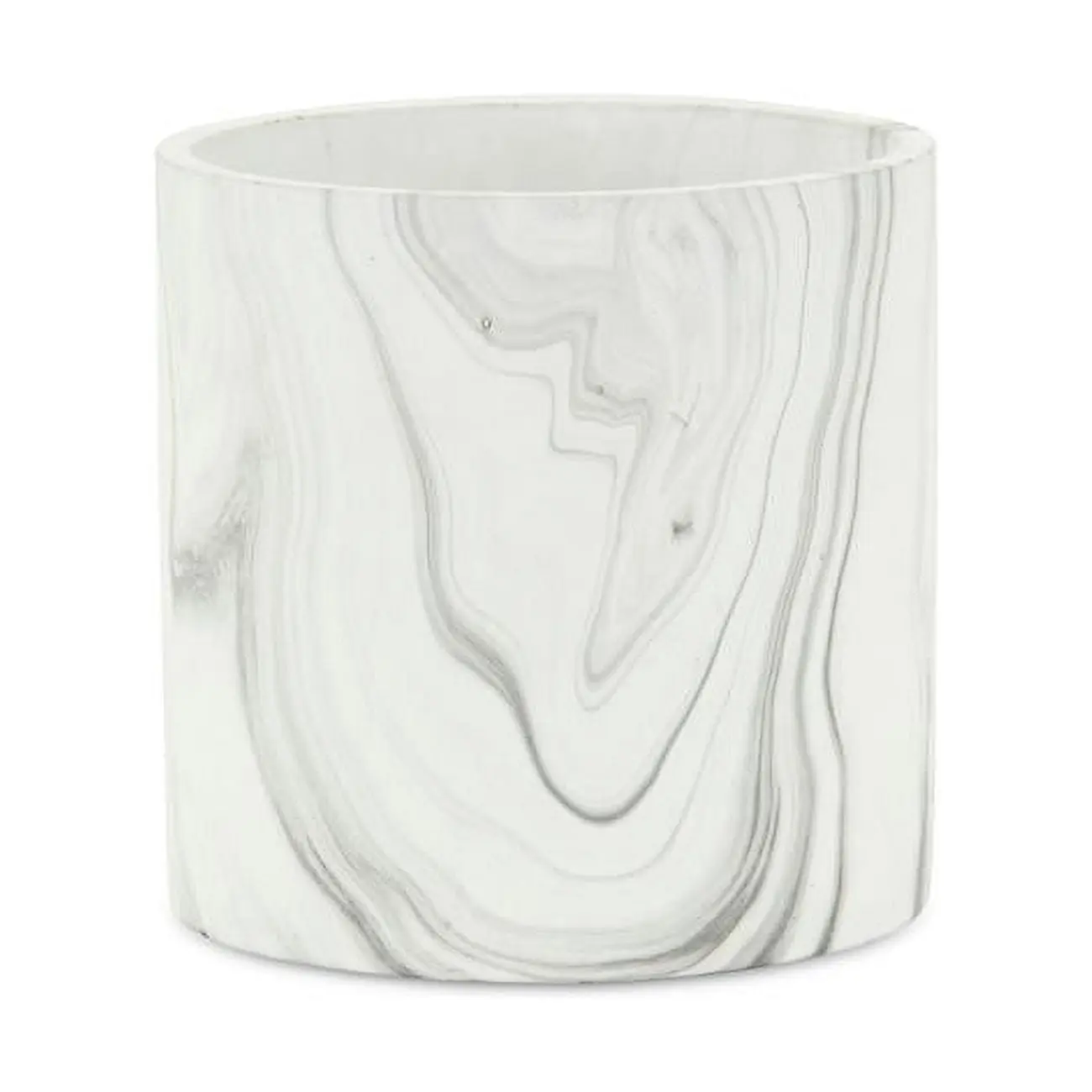 Cheungs 5783M Handmade Craft Plant Pot, 5x5x4.5 in, 5 lbs Marmoreal Marble Garden Planter, Indoor-Outdoor Home Improvement Garden Supply