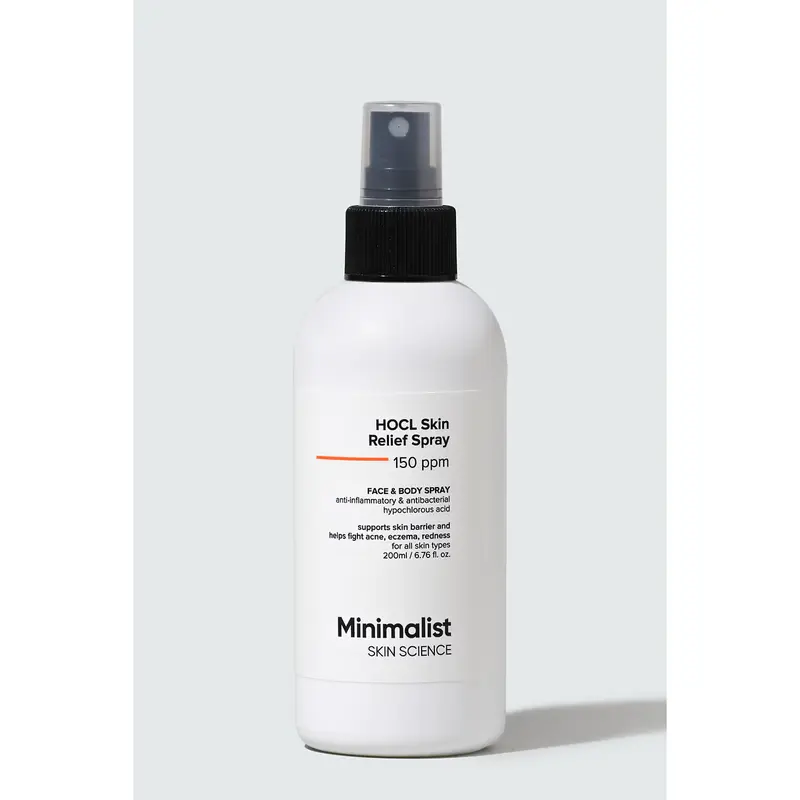 Gentle Antibacterial Hypochlorous Acid (HOCl) Spray - Skin Purifying Toner for All Skin Types, Eczema Safe, pH Balanced to Support Barrier, Fight Redness & Acne (220ml)