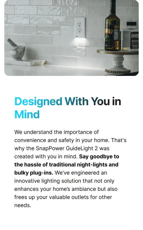 GuideLight - Automatic on/off Pathway and Accent Lighting Outlet Cover