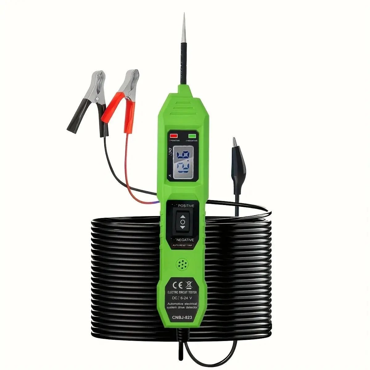 Smart Car Circuit Tester 823 with LED Voltage Display, USB Powered, Digital Automotive Tester, Automotive Circuit Tester, Compatible with 3.5-36v Dc Vehicles, Essential Diagnostic Tool