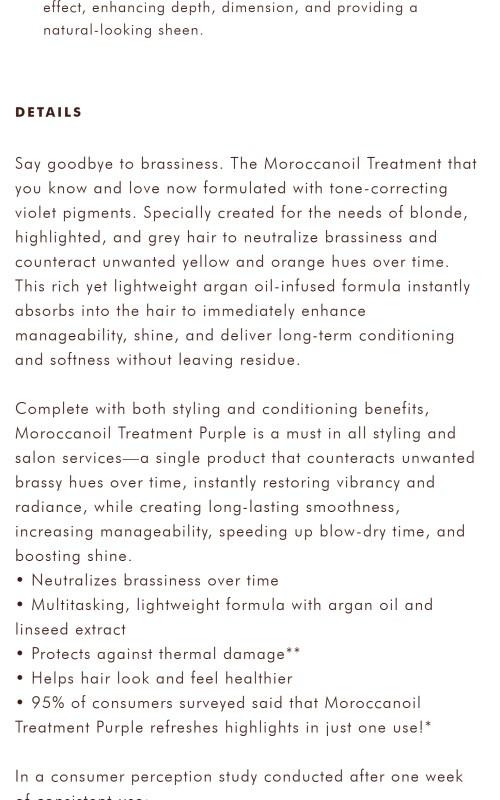 Moroccanoil Treatment Purple Moroccanoil Treatment Purple