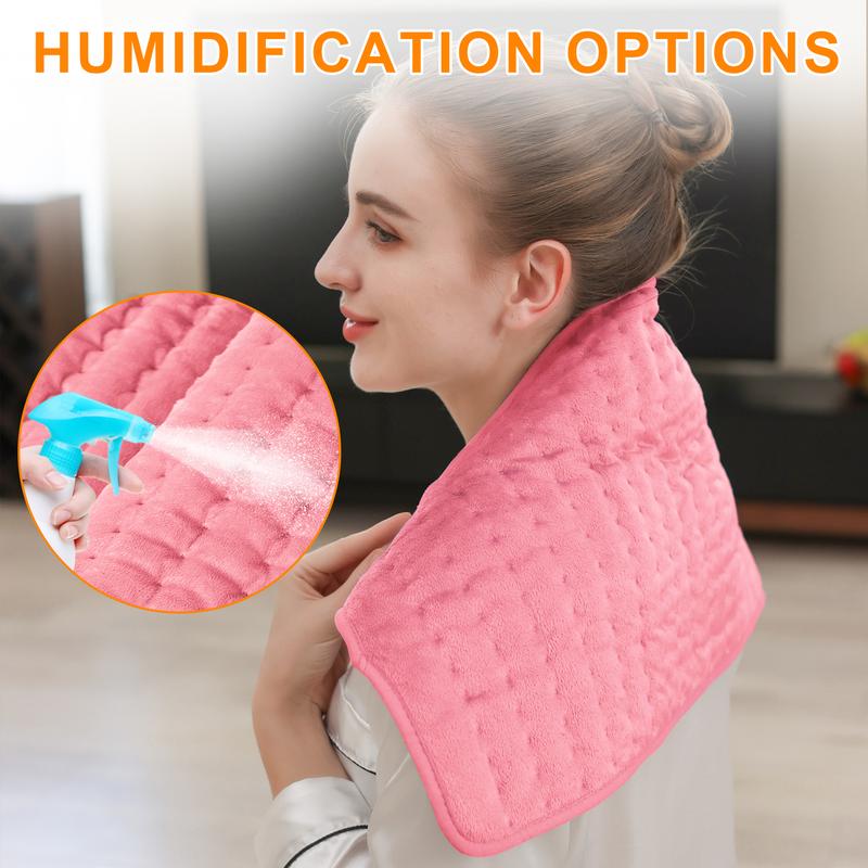 Heating pad for targeted precise application, portable, 6 heating levels, quickly heats up to 140 ° F, automatically shuts off in 2 hours, leg, shoulder, knee, neck heating - machine washable, ideal gift for parents' holidays, ideal gift