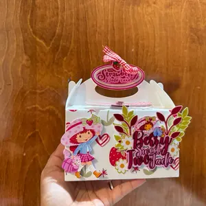 Box Birthday Party Personalized Strawberry Shortcake Theme for Jade Aylen's 2nd Birthday Celebration