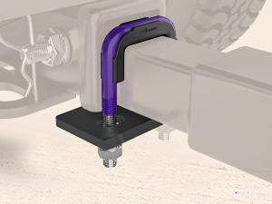 Nilight Trailer Hitch Tightener for 2 Inch Trailers Hitches Mount Anti Rattle Heavy Duty Steel with Rubber Cover Dark Purple U Bolt Matte Black Plate Electrophoresis Anti-Rust Triple Protective