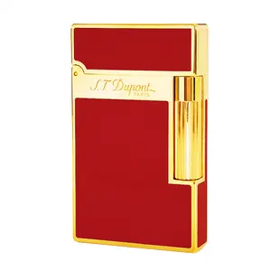 dupont 1:1 RED Lacquered lighter Gold old fashioned luxury Lighter (NO FUEL) Profect GIFT valentine's gift for bf Father’s Day Gift