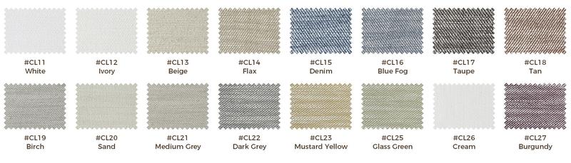 TWOPAGES Cloe Organic Cotton Curtain Fabric Swatch Booklet