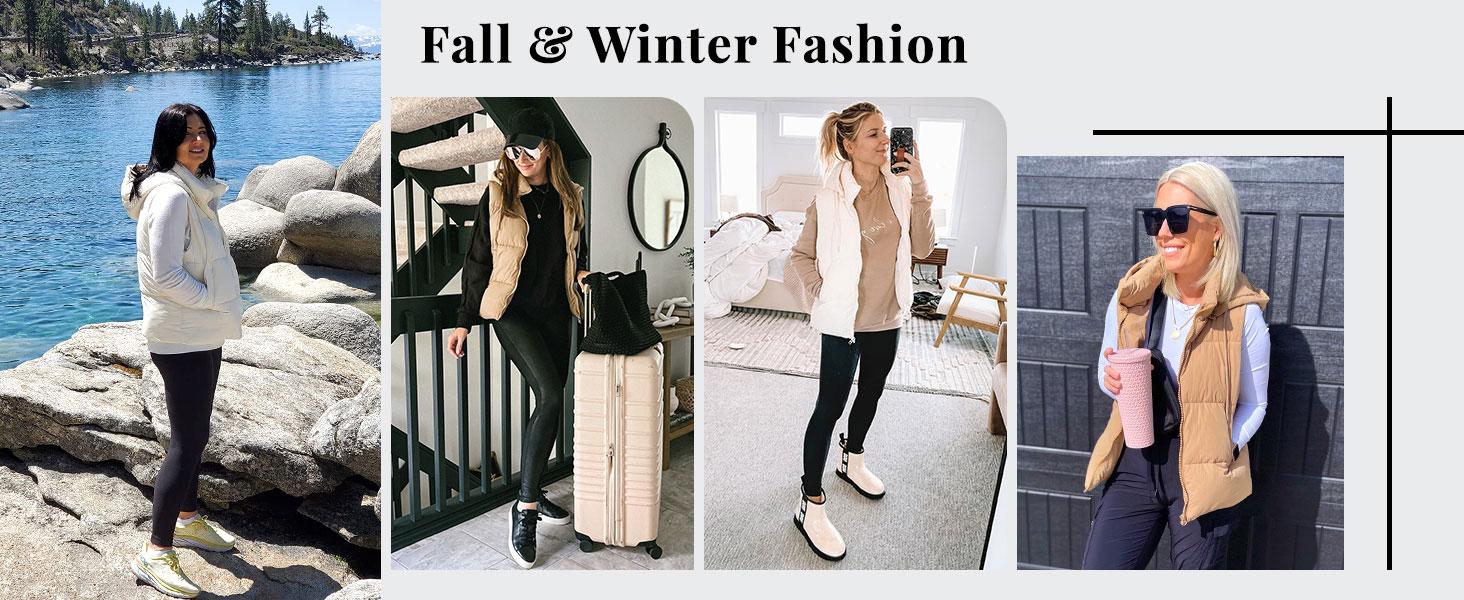 Tanming Womenswear Puffer Vest with Removable Hood | Lightweight Zip Up Vest with Detachable Hood and Pockets Casual Fall Winter Spring Sleeveless Outerwear Outfit