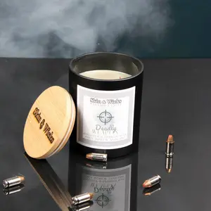 Deadly Weapon Wooden Wick Candle