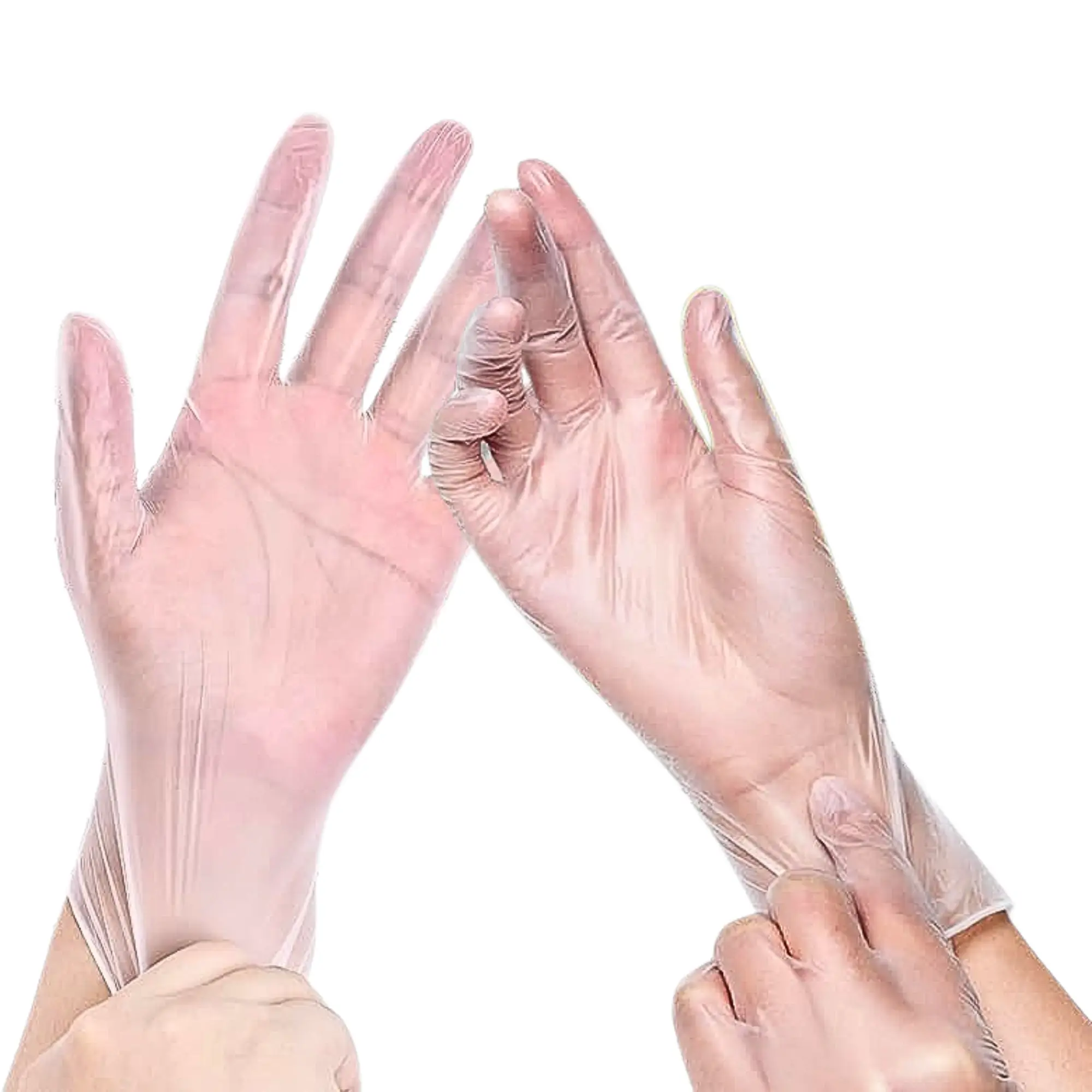 Green Direct Vinyl Gloves, Disposable, Powder-Free, Latex-Free, Clear, Size Medium Box of 100 – Durable, Multipurpose Gloves for Everyday Use
