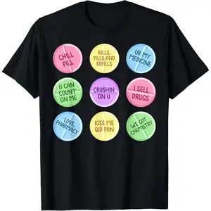 Graphic Tees Pills Pharmacy Easter Day Pharmacist Technician T-Shirt