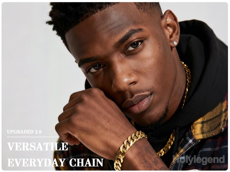 Holylegend 14K Gold-Plated Rope, Figaro, Cuban Concave, Franco, Byzantine Bracelet, Twisted cable bracelet,Elegant jewelry bracelet, 8" Length, 6 mm/8 mm/10 mm Width,Diamond Cut