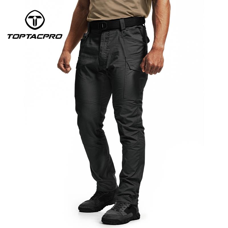 TOPTACPRO Men's Tactica Cargo Pants Elastic Ripstop Pants Soft Fabric EDC Work Sport Pants Sweatpantsmen 8202 SpringStatements