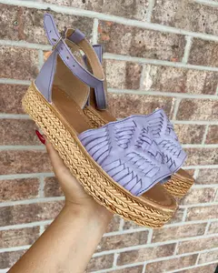 Dulce Lilac Sandal - Women's Summer Footwear with Braided Design and Comfortable Fit