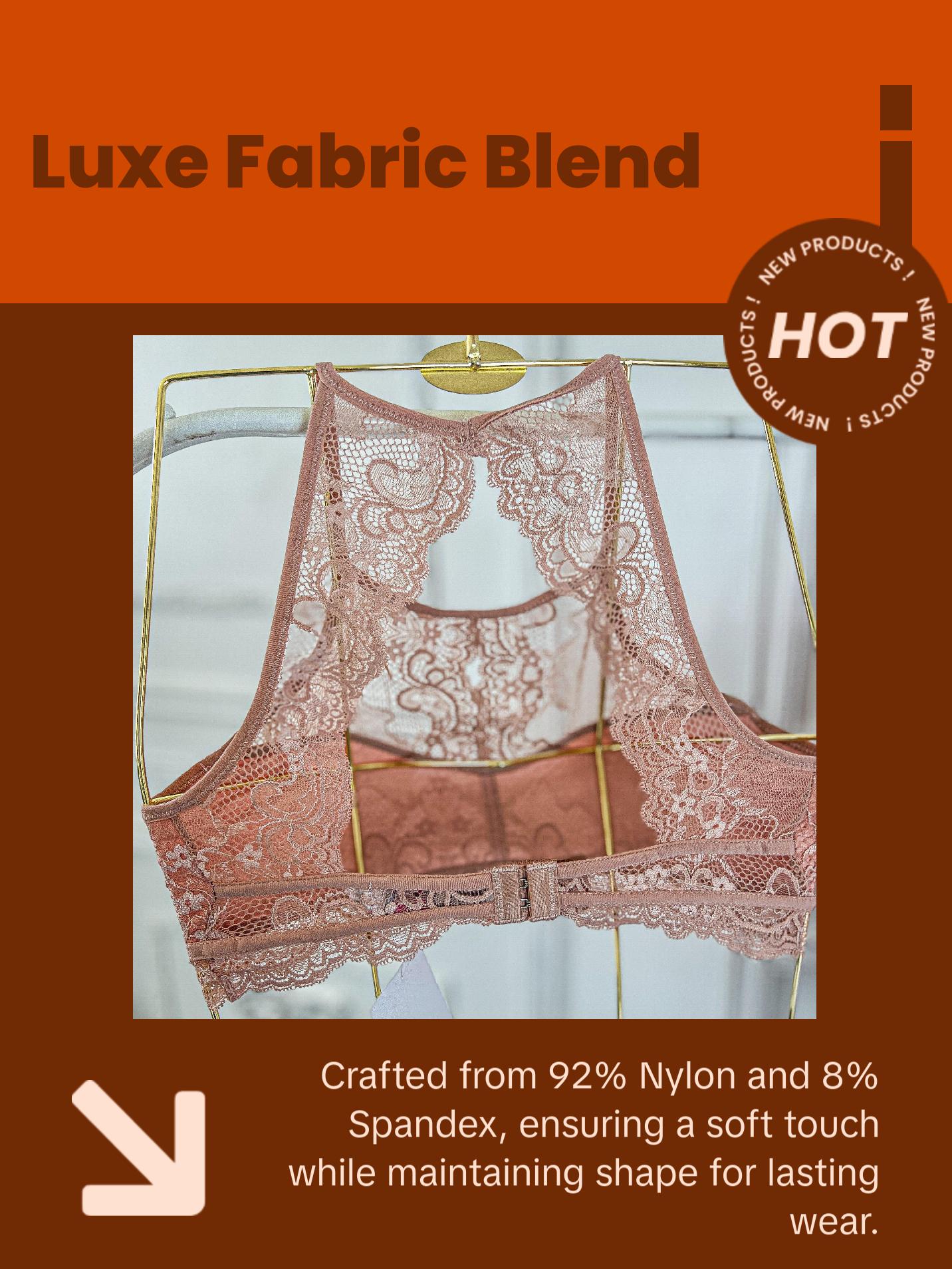 Lasting Impression High Neck Lace Bralette Womenswear Pullover