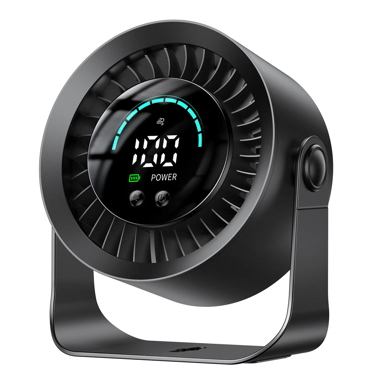 DIGIX Rechargeable USB Desk Fan for Bedroom, 100 Speeds, 360° Rotation, Wall Mounted Design Small Portable Table Fan with LED Display, Quiet Personal Desktop Cooling Fans for Home Office,back to school,back to school haul