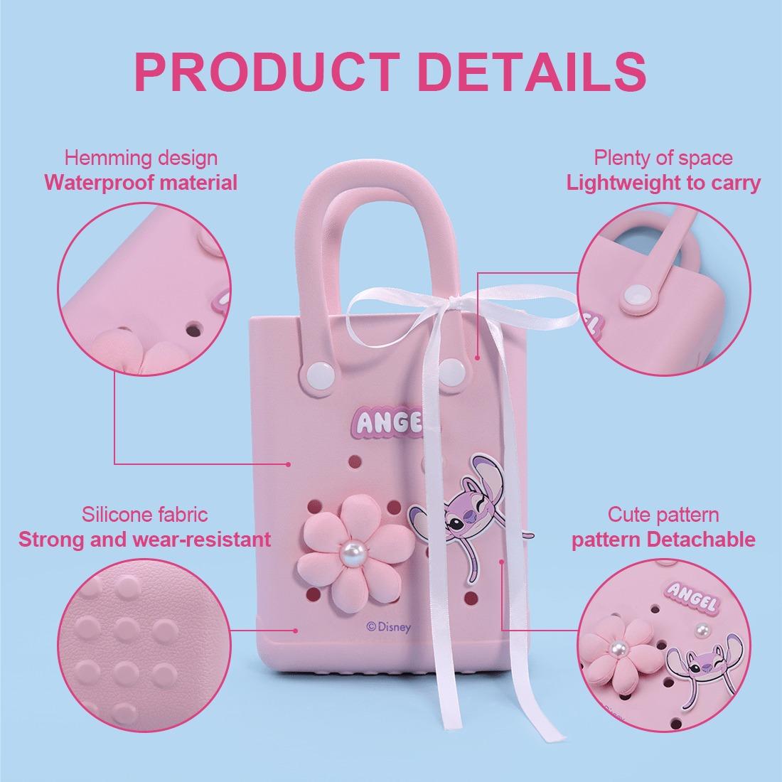 Disney Stitch and Angel - Themed Small Crochet Handbags: Perfect for Shopping, Parties, and Disney-Inspired Outings - Holiday Party Ready, Holiday & Holiday Haul Disney Stitch and Angel - Themed Small Crochet Handbags: Perfect for Shopping, Parties, and Disney-Inspired Outings - Holiday Party Ready, Holiday & Holiday Haul