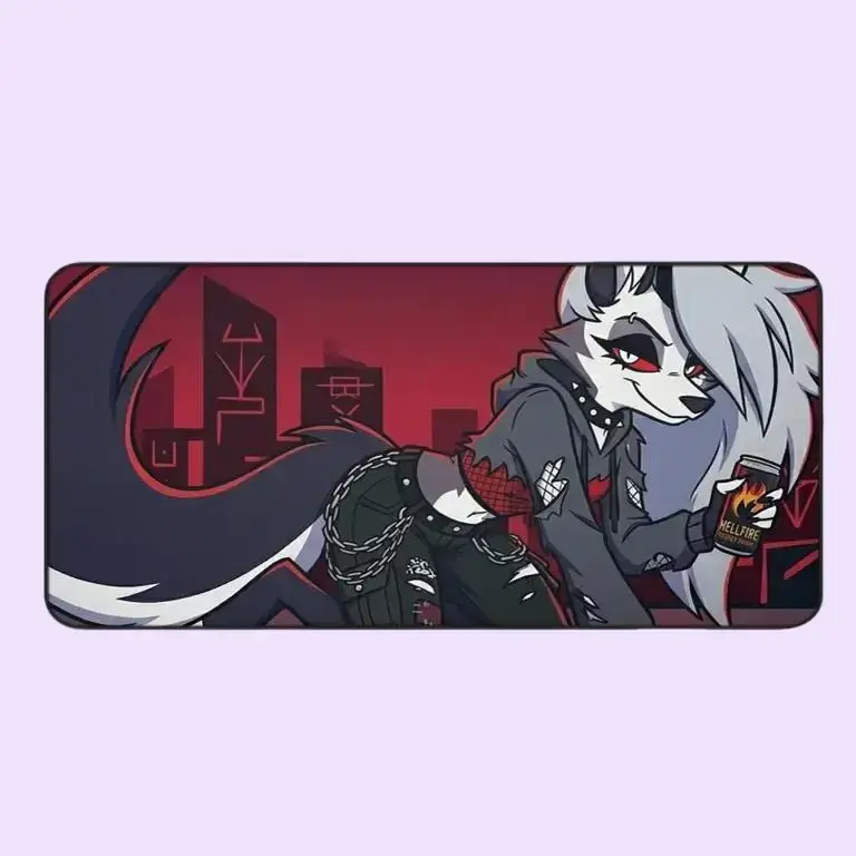 Loona Desk Mat Helluva Boss Punk Anthro Gaming Mousepad, Waifu Playmat – FASTSHIPPING