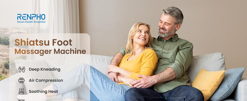 RENPHO Deep Kneading Foot Massager Machine, Valentines Day Gift Choice for Man Women Electric Shiatsu Foot Massager for Plantar Fasciitis, Remote Control, Birthday Gifts Size Up to 12