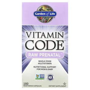 Garden of Life Vitamin Code®, RAW Prenatal™, 180 Vegetarian Capsules