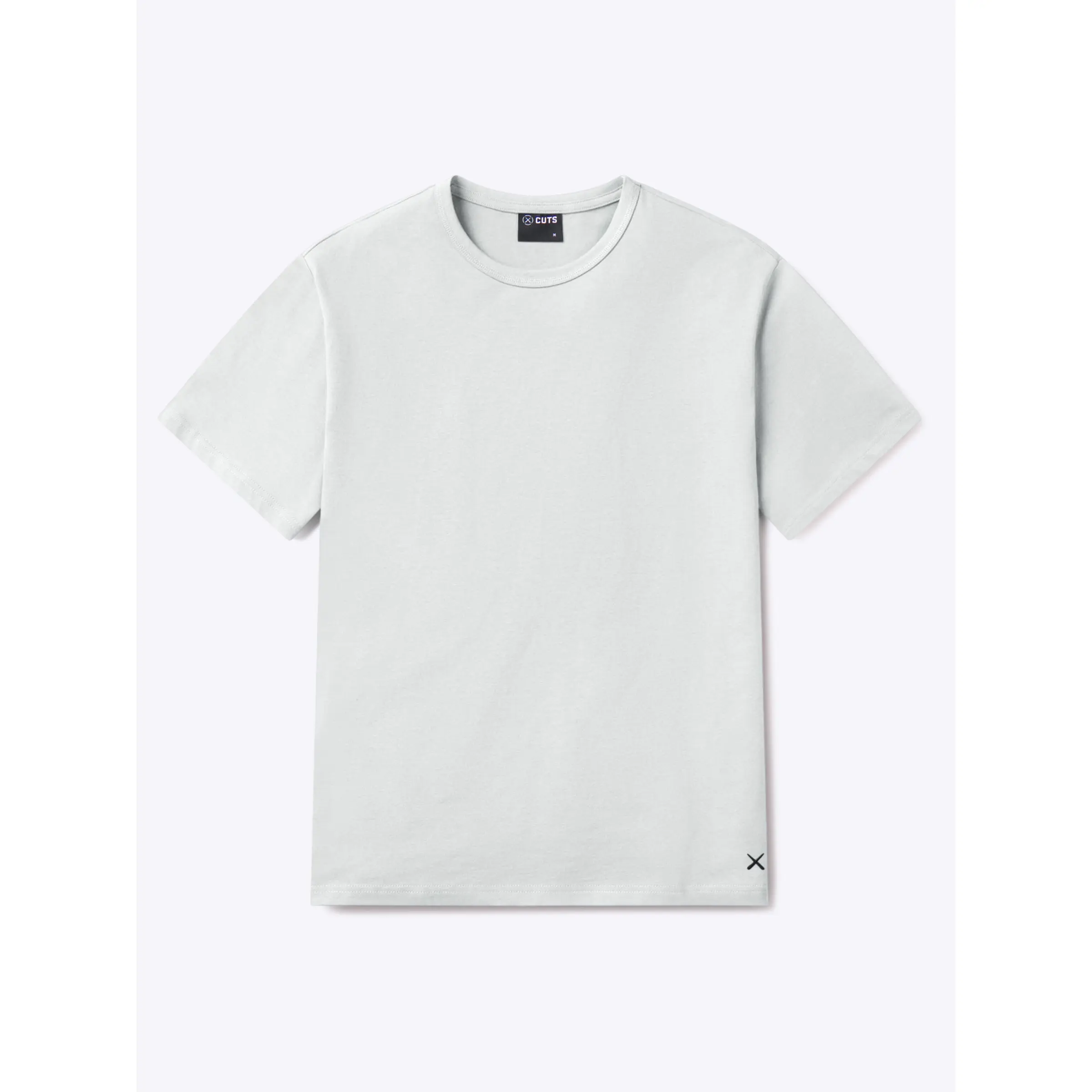 Cuts | Men's Overtime Oversized Heavyweight Cotton T-Shirt | Relaxed Fit Crew Neck Short Sleeve | Breathable Durable 265 GSM Tee